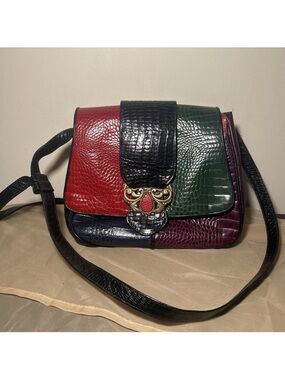 Vintage Sharif Colorful Patchwork Purse